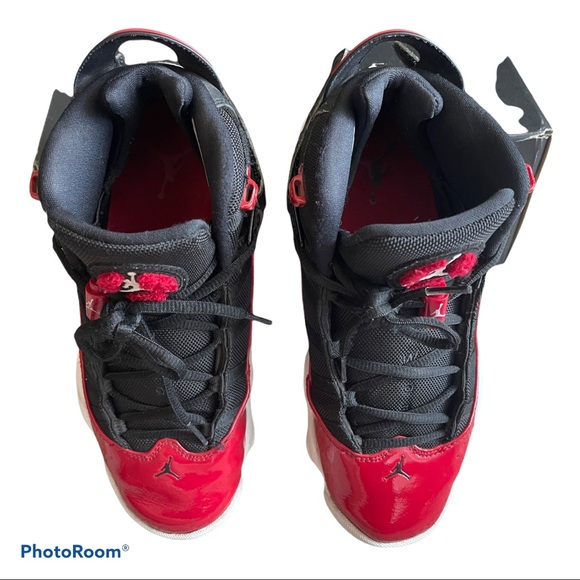 Nike Jordan 6 Rings Mens 7.5 black white red - Picture 4 of 14